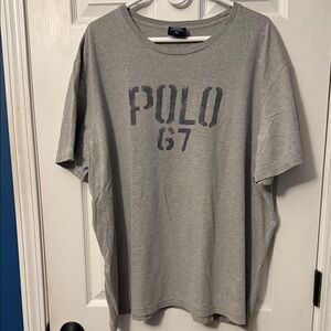 Polo by Ralph Lauren Light Gray Graphic Tee